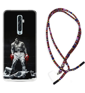 Oppo Reno 2Z 4 Lite 4 Pro 5 6 7 A31 Kılıf Boyun Asklı Rasta Silikon Moon Baloon 1369