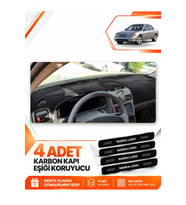 INFINITI İ30-İ35 (1998-2000) Uyumlu Ön Torpido Koruma Kılıfı Halısı - Siyah
