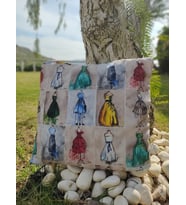 Karam Home Dresses Dijital Baskı Kırlent Kılıfı