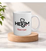 Kişiye Özel İsimli Hekim Meslek Kupa Bardak