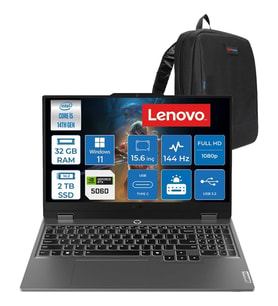Lenovo Loq 15IRX10 Intel Core I5-14500HX 32GB Ddr5 2tb SSD RTX5060/8GB 100W 15,6 Inç Full Hd (1920X1080) IPS 300 Nit %100 Srgb, 144 Hz WIN11PRO Gaming Bilgisayar 83JE012LTRP14+ZETTAÇANTA