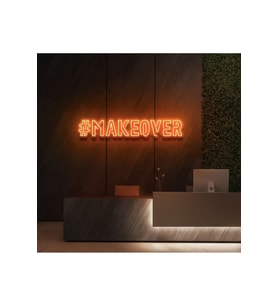 #MAKEOVER Yazılı Neon Tabela