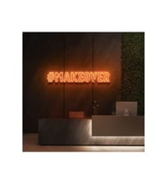 #MAKEOVER Yazılı Neon Tabela