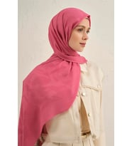 Lyocell Viscon Dalga Desen Şal 1 (Pembe)