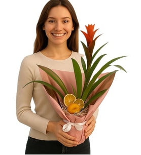 Buketli Saksıda Guzmania
