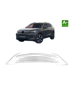 VW TİGUAN 3 2025 2026 2027 PASLANMAZ KROM CAM ÇERÇEVE SETİ