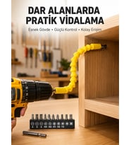 12 Parça Akrobat Bits Seti Çok Amaçlı Vidalama Dayanıklı Çelik Yeni Nesil