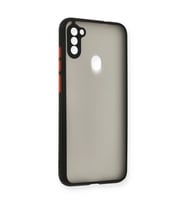 Samsung Galaxy A11 Kılıf Montreal Silikon Kapak - Siyah