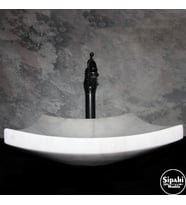 Sipahi Marble Muğla Beyaz Yaprak Dizayn Lavabo