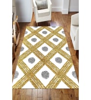 Dijital Kaymaz Taban Yıkanabilir Salon Halısı Mutfak Halısı Koridor Halısı Yolluk ND-HS-493 (Gold)
