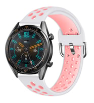 Huawei Watch GT 3 46mm Uyumlu Kordon Silikon Metal Başlıklı Esnek KRD-10 Kayış