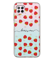 Huawei Strawberries Tasarımlı Şeffaf Telefon Kılıfı