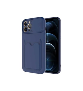 Apple iPhone 12 Pro Max Uyumlu Kılıf Zore Kartix Kapak (Lacivert)