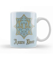 Azure Deer Badge Black Clover Kupa Bardak Porselen