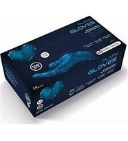 PLATİN GLOVES NİTRİL ELDİVEN SİYAH-MAVİ