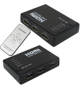 Powermaster 5 Giriş 1 Çıkış Hdmi Switch Toplayıcı Kumandalı Adaptörsüz