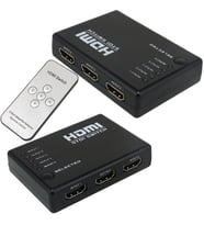 Powermaster 5 Giriş 1 Çıkış Hdmi Switch Toplayıcı Kumandalı Adaptörsüz