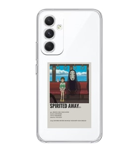 Samsung Galaxy A55 Uyumlu Spirited Away Poster Tasarımlı Şeffaf Telefon Kılıfı