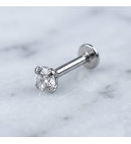 FerizZ 316L Çelik Zirkon Taşlı  Piercing PRC-204