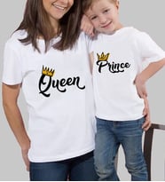 BK Gift Anne-Oğul 2’li Kombin Tişört Seti-1, Anneye Hediye, Anneler Günü Hediyeleri (Beyaz)