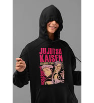 Jujutsu Kaisen Itadori Yuji Baskılı Unisex Oversize Anime Hoodie