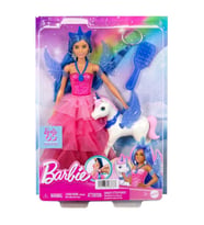 Barbie Mavi Saçlı Prenses Bebek HRR16