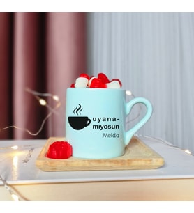 Uyanamıyosun Tasarımlı Kişiye Özel Yeşil Türk Kahvesi Fincanı