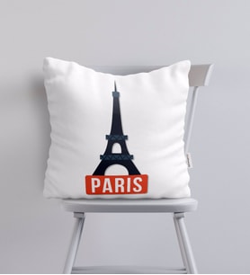 BK Gift Paris Tasarımlı Yastık - Model 1