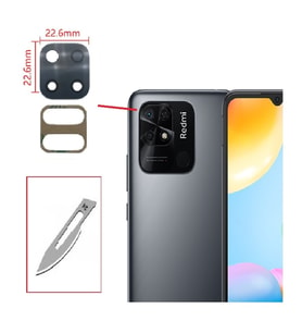 Tkgz Xiaomi Redmi 10C Arka Kamera CAM Lensi + Bistüri Ucu