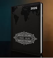 BK Gift Kişiye Özel İsimli Termo Sert Kapak 2026 Siyah Ajanda -11, Öğretmenler Günü Hediyesi, Yeni İş Hediyesi