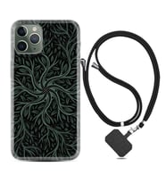 Apple iPhone 11 12 13 14 Pro Max Kılıf Boyun Askılı Silikon Sarmaşıklar 1675