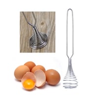 Paslanmaz Metal Mini Yumurta Çırpıcı & Karıştırıcı