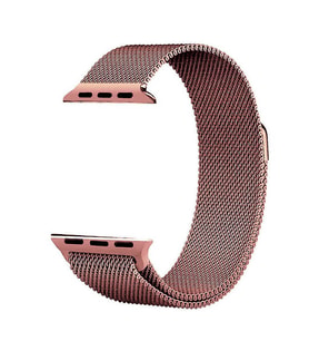 Apple Watch 42mm Uyumlu Kordon Hasır Metal Mıknatıslı Örgü Zore KRD-01 Kayış
