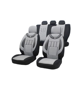 Peugeot 508 Oto Koltuk Kılıfı Gri - Siyah (Karışık)