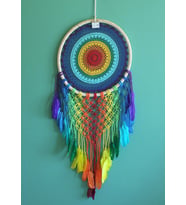 Rüya Kapanı Dream Catcher Model 17 (Çok Renkli)