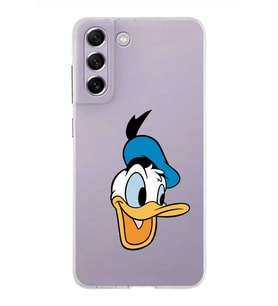 Samsung Galaxy S21 FE Kapak Donald Duck Tasarımlı Şeffaf Silikon Kılıf