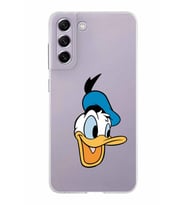 Samsung Galaxy S21 FE Kapak Donald Duck Tasarımlı Şeffaf Silikon Kılıf