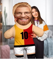 eJOYA Kişiye özel Şampiyon Basketbolcu Peluş Oyuncak 100x80 cm 114835 (Sarı-Kırmızı)