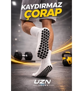 Taban Altı Havlu Kaydırmaz Spor Çorap