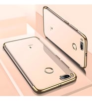 Xiaomi Mi 5x Kılıf Dört Köşeli Lazer Silikon Kılıf (Gold)