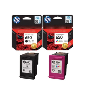 650 SİYAH VE RENKLİ KARTUŞ SETİ (HP CZ101A +HP CZ102A)