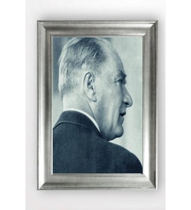Gümüş Çerçeveli Atatürk Tablo cv1123
