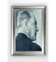 Gümüş Çerçeveli Atatürk Tablo cv1123