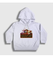 Presmono Unisex Çocuk Beyaz Pizza Fnaf Five Nights At Freddy's Kapüşonlu Sweatshirt 471501tt (Beyaz)