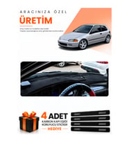 HONDA CİVİC EG-EX-EL (1994-2000) Uyumlu Torpido Koruma Örtüsü Oto Kılıfı - Siyah
