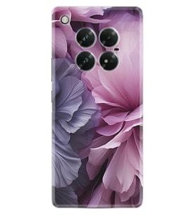 Infinix Zero 40 5G Kılıf Boutique Baskılı Resimli Çiçek Mor Pcode -028