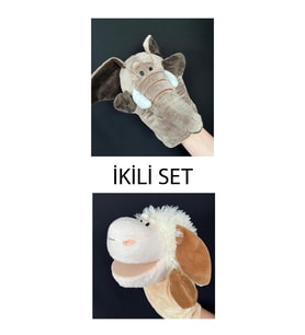El Kuklası Fil ve Kuzu Arkadaşlar El Kuklası İkili Set