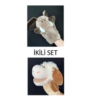 El Kuklası Fil ve Kuzu Arkadaşlar El Kuklası İkili Set