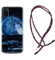 Samsung M21 M22 M23 M30 M31S M32 Kılıf Boyun Asklı Rasta Silikon Mavi Gece 1605