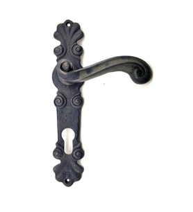Antika Tarz Dekoratif Pirinç Okyanus Oda Kapı Kolu - 230x46 Mm, Oksit